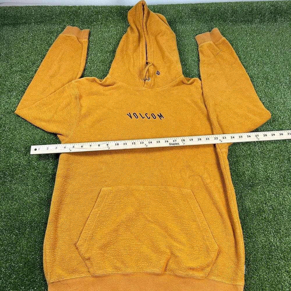 Volcom Men's Yellow and Orange Hoodie